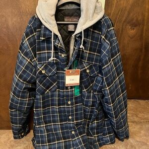 New Moose Creek Men’s XL Plaid Flannel Jacket